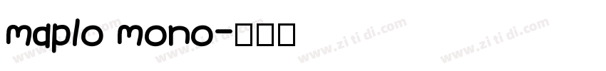 maplo mono字体转换